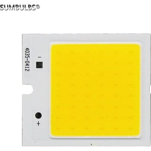 SUMBULBS Square LED COB Light source 40*35mm DC 12V 6W cob led board warm cold white bulb for DIY night lights fashion lamp