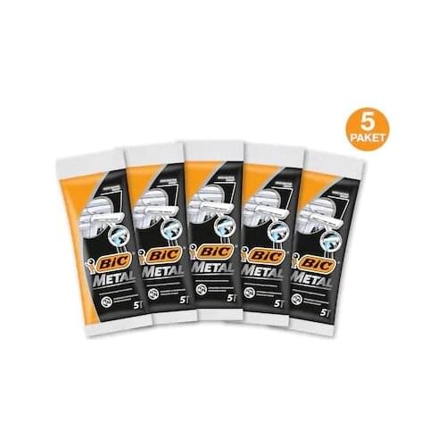 Bic Metal Disposable Shaving Knife 5x5 'Total 25 PCs