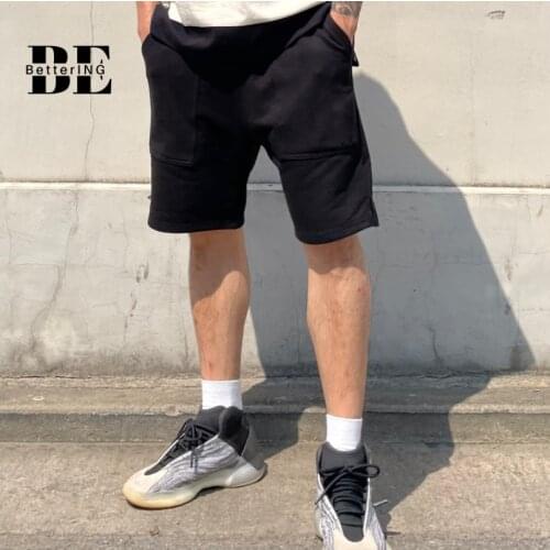 Mens Spring/summer 2021 Popular Logo Pure Color Cotton Casual Sports Shorts Fitness Training Loose Breathable Five-cent Shorts