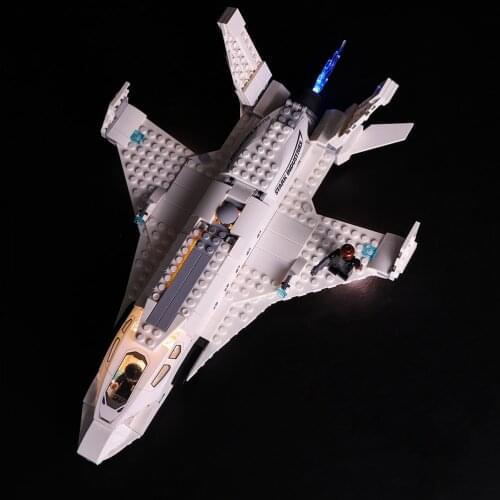 Led Lighting Kit for 76130 Iron Fighter And UAV building block model kids Toys (LED Lighting set only, No Blocks)