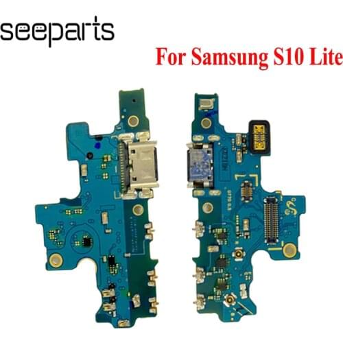 Original For Samsung Galaxy S10 Lite USB Charging Port Charger Port Dock Plug Connector Board Replacement
