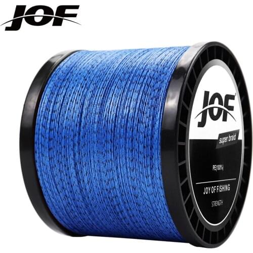 JOF Braided Fishing line Carp Multifilament Fly Lure Wire 8 Strands PE Line Japanese Saltwater 1000M