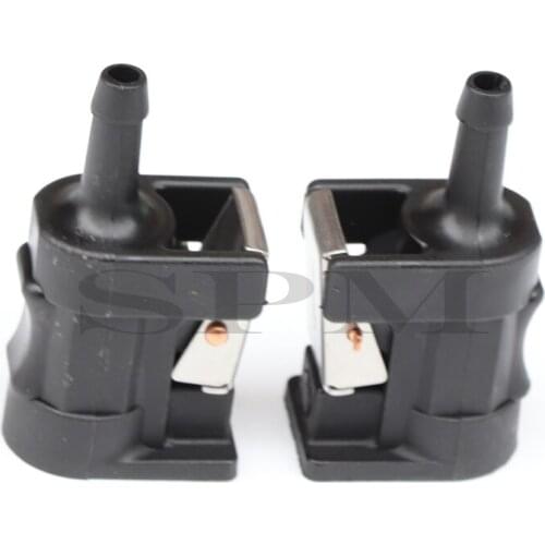 Outboard motor tubing male and female sockets, plastic mating plugs for cruise ships, yachts and yachts