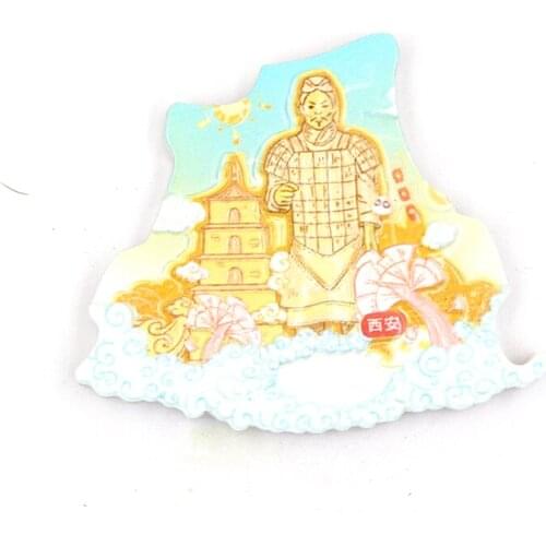 5PCs/Lot China Great Wall Hot Popular Resin Refrigerator Stickers Tourism Viewpoints Souvenir Magnetic Fridge Gifts Home Decor