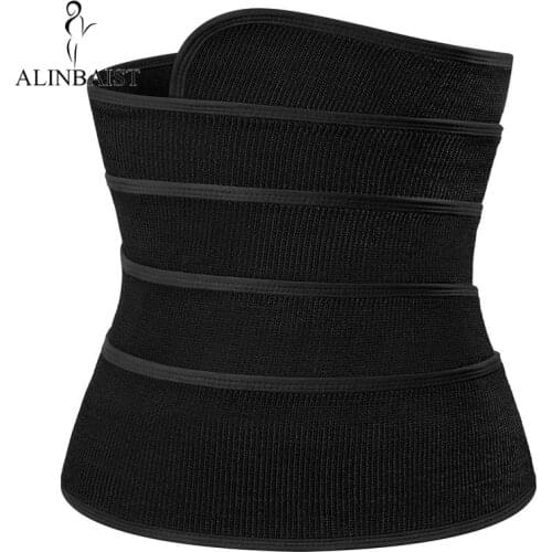 Free Size Body Waist Trainer Short for Women Men Sweat Slimming Belt Wraps Weight Loss Sauna Belt Waist Support Long Torso Black