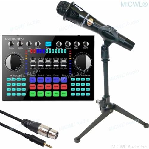 Pro e300 Condenser Cardioid Microphone KMS105 Microfone Studio Recording Live Sound Card Karaoke Mixer Kit 48V PC Mobile Phone