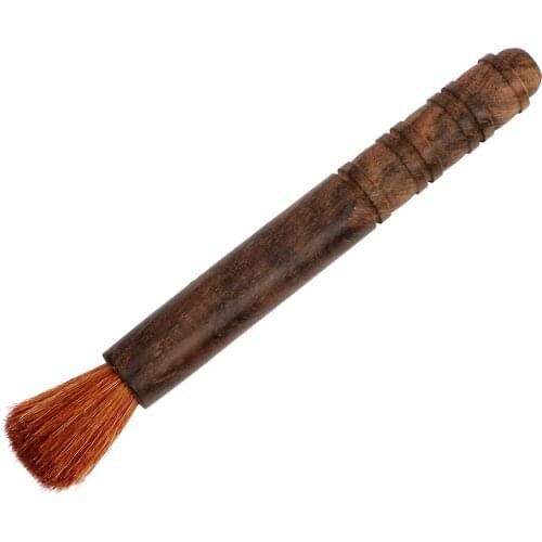 Teapot Brush Bottle Kettle Spout Clean Tools Tea Pot Dust Brush Household Kitchen Tools Soft Hair Wood Handle