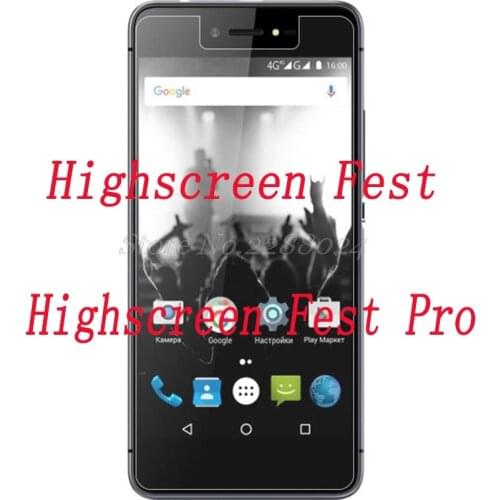 Smartphone 9H Tempered Glass for Highscreen Fest / Fest Pro 5.0" Explosion-proof Protective Film Screen Protector cover phone