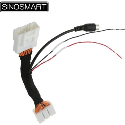 SINOSMART C20 Connection Cable for Mazda 3 Hatchback ATENZA Reversing Camera to OEM Monitor without Damaging the Car Wiring