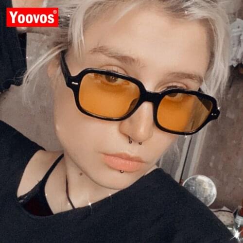 Yoovos Vintage Women Sunglasses 2021 Square Women Sunglasses Luxury Mens Glasses Brand Designer Sunglasses For Women Eyeglasses