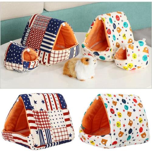 Warm Pet House Cage for Hamster Soft Sleeping Nest Rat Guinea Pig Parrot Hedgehog Squirrel Holland Pig Cottonnest Bed