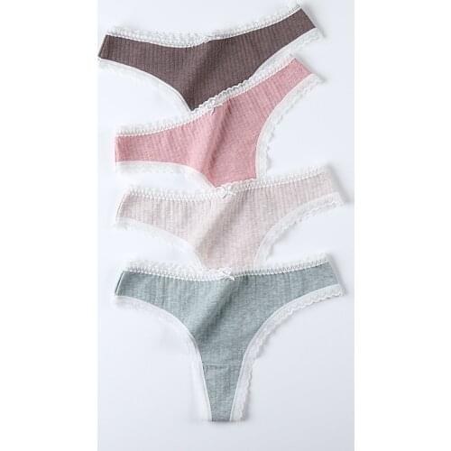 Q Women Thongs Panties Lace Women Underwear Ladies Panties Cotton Spandex Breathable Soft Women Underwear Panties