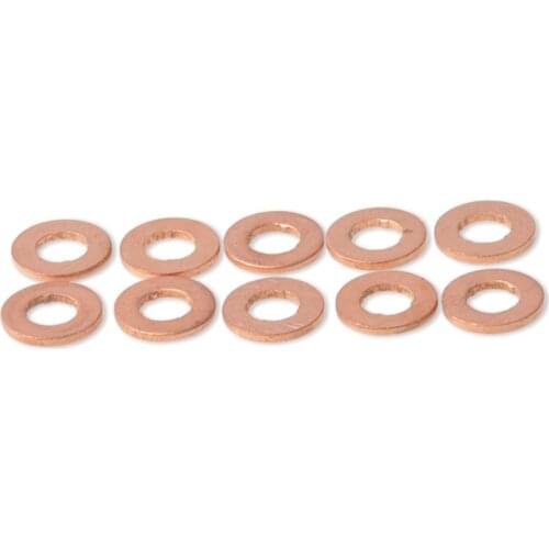Pack Of 10 Fuel Injector Shim Washer For Volvo S60 S80 V70 XC90 2.4D 2.4D5