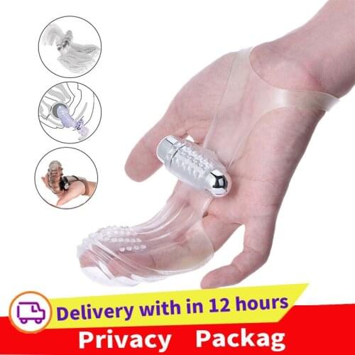 Clitoris G Spot Vibrator Chastity Erotic Toys Clitoris Stimulator Sex Toys For Women Silicone Finger Sleeve Adult Products Shop