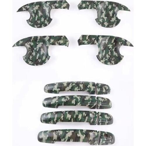Exterior Non-Rusty Camouflage Color Door Handle Bowl Cover Cup Overlay Trim For Suzuki Vitara