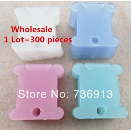 High Quality Plastic Thread Threading Board Cross Stitch Thread Card 1 Lot=300 Pieces Cross Stitch Tool accessory