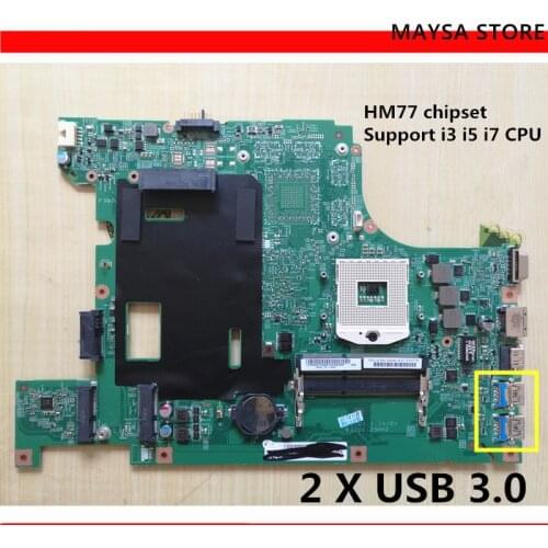 High quanlity Laptop Motherboard Fit For Lenovo B590 Notebook PC system board , usb 3.0 socket rPGA989 HM77 chipset