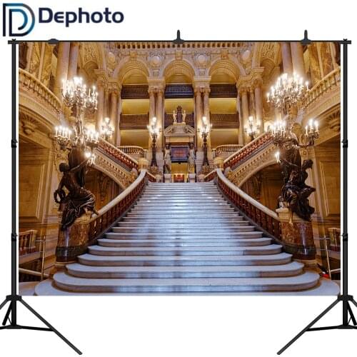 Dephoto Photography Backdrop Garnier Opera Castle Light Palace Computer Printed Photo Background for Party and photo studio