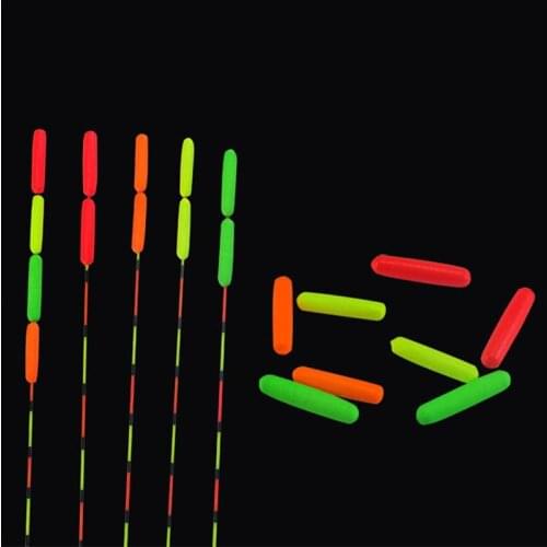 10PCS Cylinder Foam Floats Ball Oval Floats Beads Indicator Carp Fishing Beans Fish Pesca Accessories Tackle