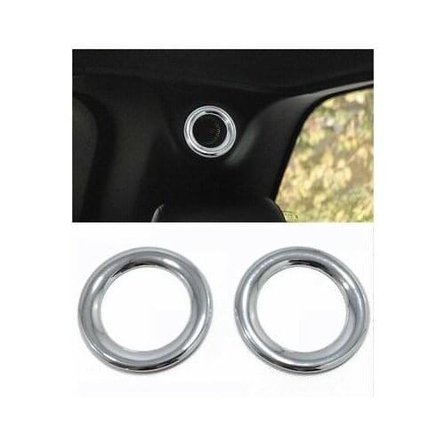 ABS Chrome Inner Rear Trunk Speaker Cover Trim for Jeep Grand Cherokee 2011-2018