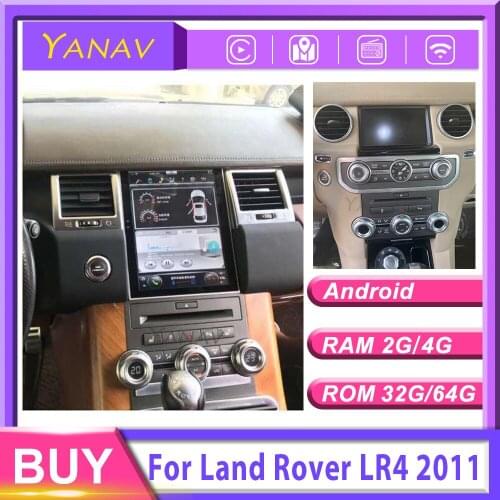Android Car GPS navigation video DVD player For-Land rover LR4 2011 Car stereo vertical screen car radio multimedia DVD player
