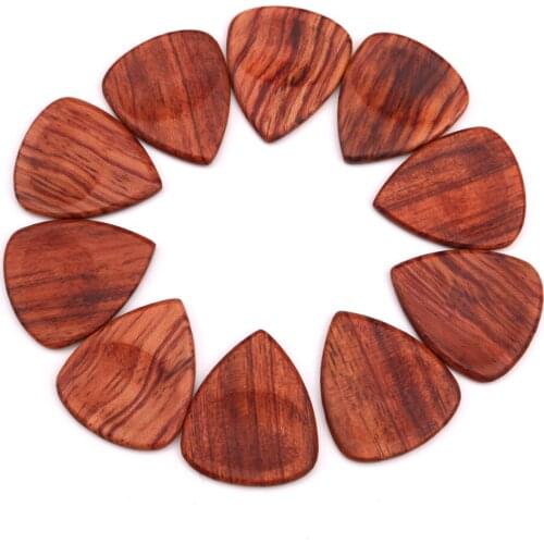 Brazilian Rosewood Handmade Guitar Picks Heart-shaped Guitar Plectrum Parts