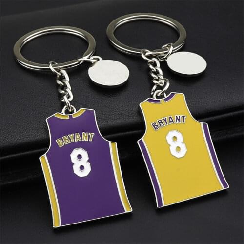 Women Man Favorite Basketball Star Memorial Acrylic Keychain Key Chains Ring Charm Keychains Keyring Gift