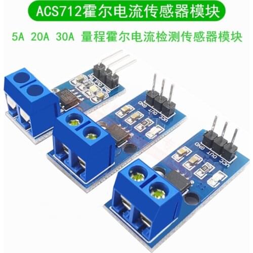 1PCS 5A/20A/30A Range ACS712ELCTR Module Current Sensor DC/AC