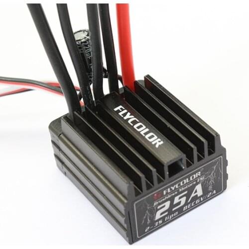JMT Flycolor Car ESC 25A Brushless Electronic Speed Controller For Remote Control Model Cars Toy Trucks Climbing Car Parts