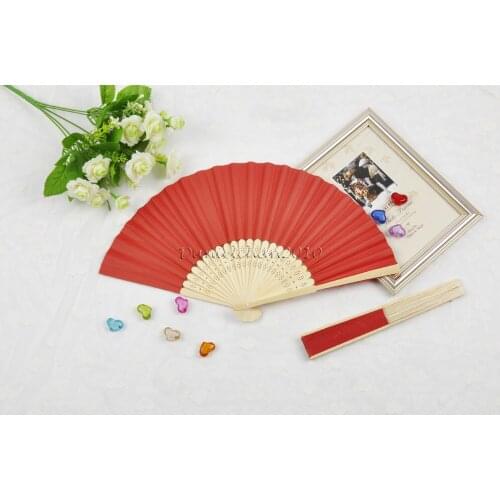 [ Fly Eagle ] Free Shipping Red DIY Chinese Japanese Fan Hand Handmade Chinese Bamboo for Best Gift
