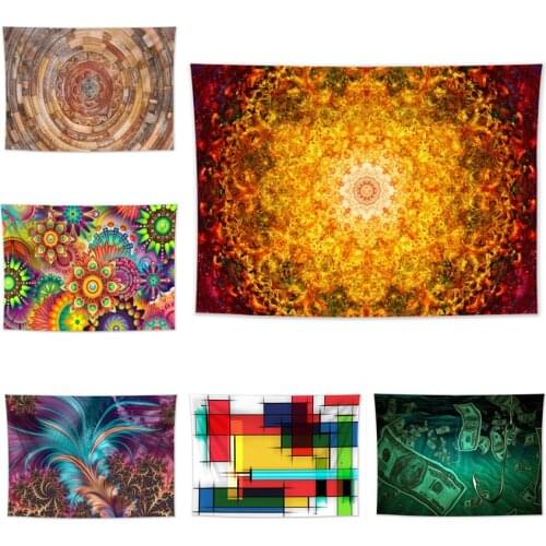 India Mandala Tapestry Wall Hanging Wall Decor Modern Art Home Decor Tapestry Carpet Psychedelic Wall Cloth Tapestries Yoga Mat