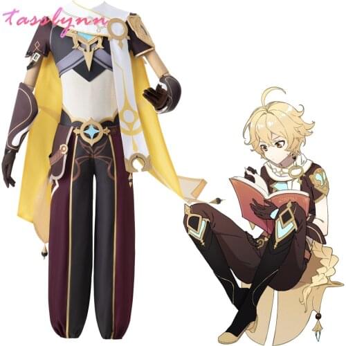 Genshin Impact Kong Cosplay Costume Male Traveler Aether Outfit COSPLAYONSEN Custom Made
