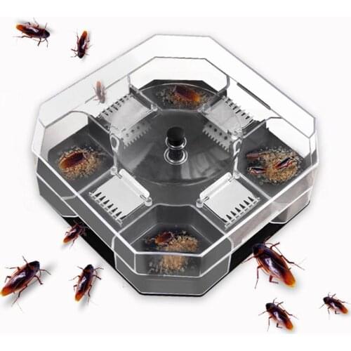 Insect Bug Flea Trap Catcher Cockroach Ant Luring Case Pest Control Killer Box Cockroach House Eco- friendly