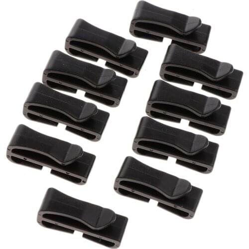 Webbing Ending Clip Buckle Fastener Organizer for Molle Bag Backpack Strap Belts 29mm for Camping Hiking Backpacks