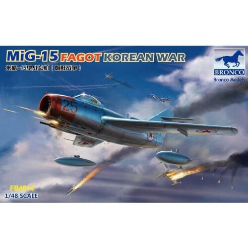 BRONCO FB4014 1/48 MIG-15 FAGOT (Korean War) - Scale Model Kit