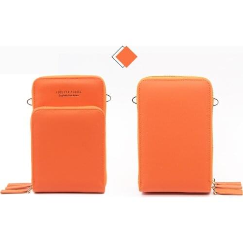 Mini female mobile phone bag fashion high-quality PU leather female handbag leisure one-shoulder messenger bag mobile phone bag
