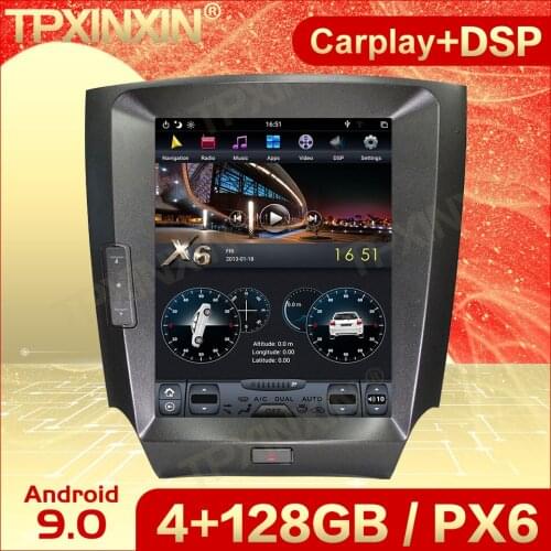Carplay 2 Din Android 9 Tesla Screen Multimedia For Lexus IS 2005 2006 2007 2008 2009 2010 2011 2012 Navi Vedio Player Head Unit