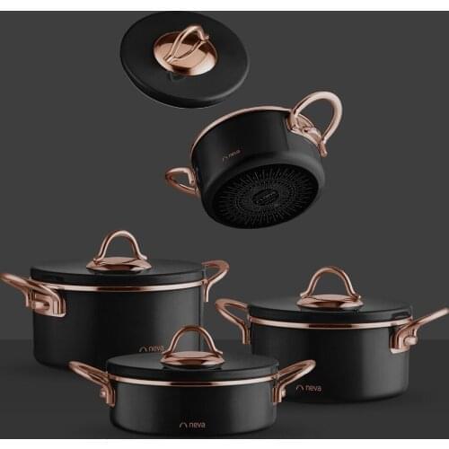 Sweet Premium Dark Graye Cookware Set (country you may pay the tax as bagli)