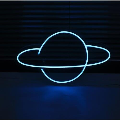 Custom Waterproof Flex Wedding Neon Sign Planets circle Handcrafted Love Neon For Shop Logo Club Nightclub Game Room Wall Decor