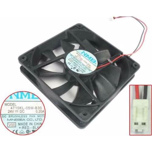 NMB-MAT 4710KL-05W-B30 V00 DC 24V 0.20A 120x120x25mm Server Cooling Fan