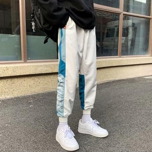 2021 Spring and Autumn New Mens Casual Pants Running Sports Fashion Self-cultivation Nine Pants Men Clothing Streetwear Men