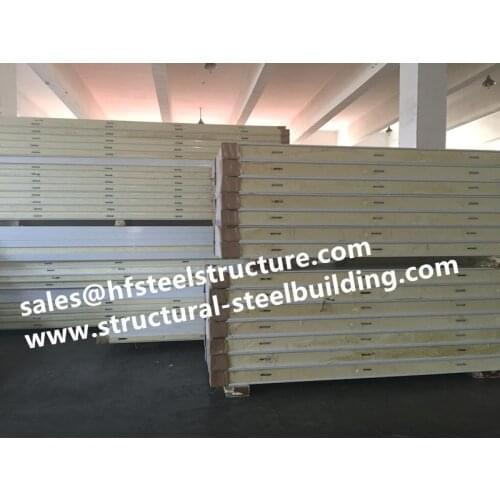Galvanized polyurethane sandwich panel width 950mm, insulation material for cold storage and freezer room pu panel price