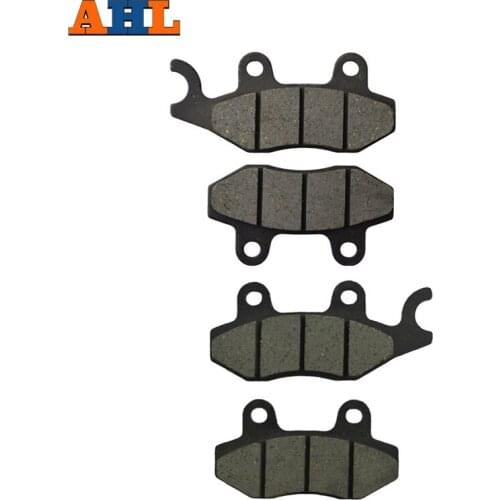 Motorcycle Front Brake Pads for KAWASAKI ATV KVF650 H7F/H8F Brute Force (4x4i) Hardwoods Green 2007-2008 Black Brake Disc Pad