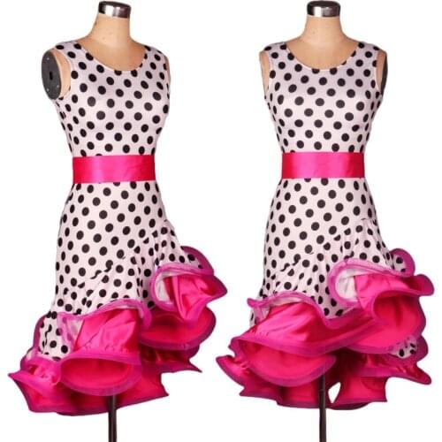 Latin Dance Dress Women Summer Dress Sleeveless Ballroom Practice Wear Stage Costume Tap Dancewear Rumba Dance Clothes JL2659