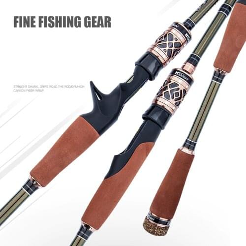 2.1M2.4M Carbon Fiber Fishing Rod Portable Ultra Light Super Hard Telescopic Double Long Shot Luya Straight Handle Fishing Tool