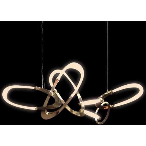 Post-modern art restaurant chandelier LED American designer creative personality metal living room new chandelier