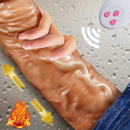 Wireless Remote Telescopic Rotation Realistic Dildo Vibrator Adult Sex Toys for Woman Big Penis Dick Vagina Female Masturbation