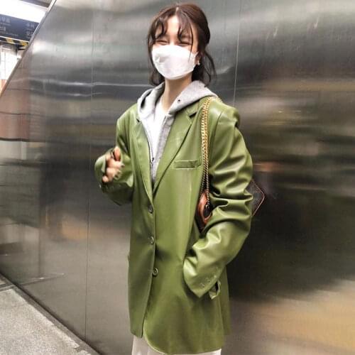 Женские кожаные куртки SeSperSpici China At AliExpress