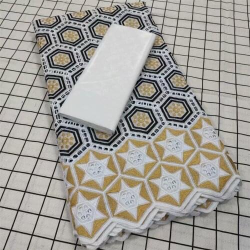 SJ Lace 2021Latest African Lace Fabric Bazin Riche Getzners African French Tulle Net Lace 2.5+2.5Yards Bazin Riche Fabric T1-93