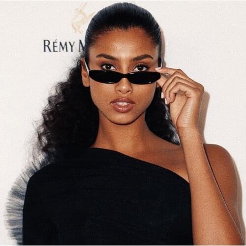 2021 Small Oval Sunglasses Women Men retro vintage Sunglasses Ladies Black White Pink clear shades Sun Glasses for Female